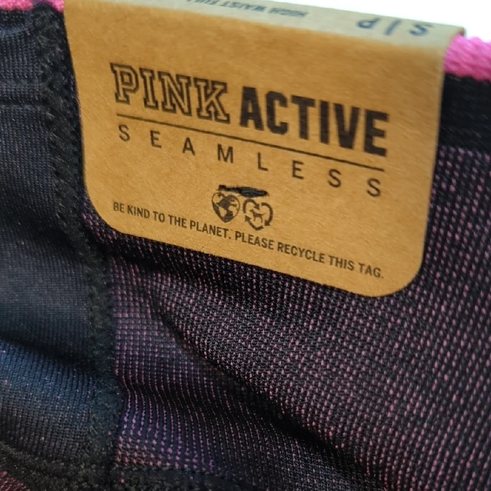 Victoria's Secret Black and Pink Yoga Pants, New With Tags!!! Amazing Butt!!!!